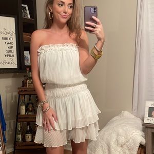 Strapless White Dress